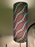 Single-sided cylinder ‘Retro Green’ Ankara print fabric lampshade