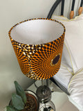 Single-sided ‘Sunflower’ Ankara print lampshade
