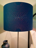 Double-sided ‘Hidden Circles 3' Red Ankara print lampshade