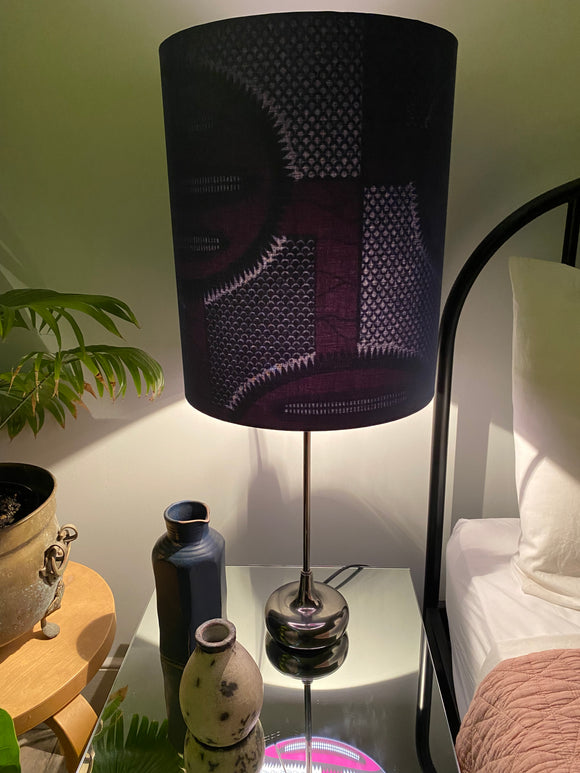 Double-sided ‘I’m the Man’ Ankara print lampshade