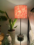 Single-sided pink & white Liberty abstract print lampshade