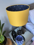 Double-sided ‘From Dawn til Dusk’ Cotton print lampshade