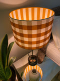 Double-sided ‘Autumn Duel’ Gingham lampshade