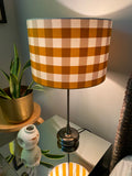 Double-sided ‘Autumn Duel’ Gingham lampshade