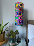 Single-sided cylinder ‘In The Spotlight’ Ankara print fabric lampshade