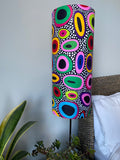 Single-sided cylinder ‘In The Spotlight’ Ankara print fabric lampshade