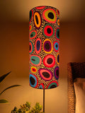 Single-sided cylinder ‘In The Spotlight’ Ankara print fabric lampshade