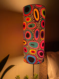 Single-sided cylinder ‘In The Spotlight’ Ankara print fabric lampshade