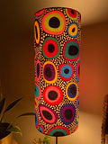 Single-sided cylinder ‘In The Spotlight’ Ankara print fabric lampshade