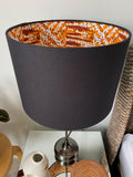 Double-sided ‘The Right Path’ Ankara print lampshade