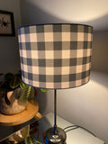 Double-sided ‘Spring Duel’ Gingham lampshade
