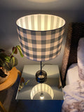 Double-sided ‘Spring Duel’ Gingham lampshade