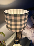 Double-sided ‘Spring Duel’ Gingham lampshade