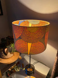 Double-sided ‘Circle In The Sand’ Ankara print lampshade