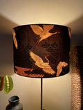 Double-sided ‘Cranes In The Sky’ Japanese cotton lampshade