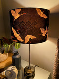 Double-sided ‘Cranes In The Sky’ Japanese cotton lampshade