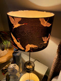 Double-sided ‘Cranes In The Sky’ Japanese cotton lampshade