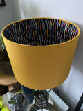 Double-sided ‘Liquorice Allsorts’ Ankara print lampshade