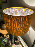 Double-sided ‘Liquorice Allsorts’ Ankara print lampshade