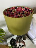 Double-sided ‘Goodnight Rose’ Ankara print lampshade
