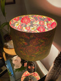 Double-sided ‘Goodnight Rose’ Ankara print lampshade