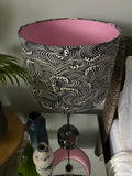 double-sided ‘an awesome wave’ japanese cotton lampshade