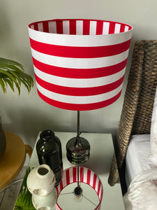 double-sided ‘summer duel’ gingham lampshade