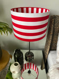 double-sided ‘summer duel’ gingham lampshade