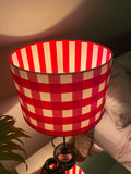 double-sided ‘summer duel’ gingham lampshade
