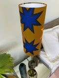 Single-sided cylinder ‘Star Man’ Ankara print fabric lampshade