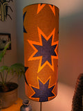 Single-sided cylinder ‘Star Man’ Ankara print fabric lampshade